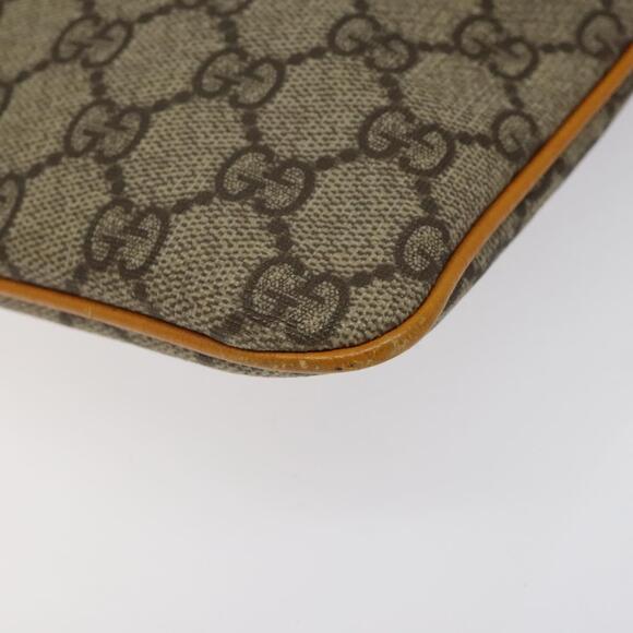 GUCCI GG Supreme Hand Bag Pvc Beige Silver - Picture 10 of 16